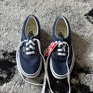 Vans Kids Dark Blue Canvas Sneakers